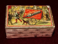 Boite carton tout déb XXème + 100 Plume Réclame N° 185 bis Blanzy Poure & C.