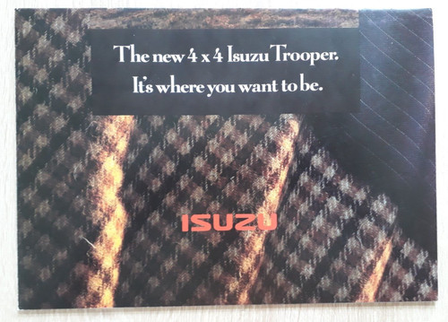 Isuzu trooper brochure 1992 - isuzu, c.1992