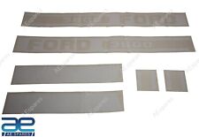 Autocollant Écusson Blanc Ensemble Compatible Avec Tracteur Ford 3600 @Vi