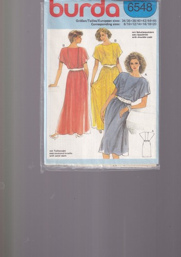 Patron burda 6548 - burda, robe