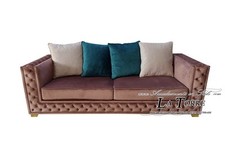 Canapé-lit 2 Places Réseau Et Matelas Chesterfield Moderne Cuir Éco O Velours Qu