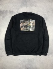 Sweat-shirt noir brodé col