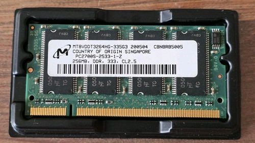 Ram 256mo micron ddr 333mhz - micron,