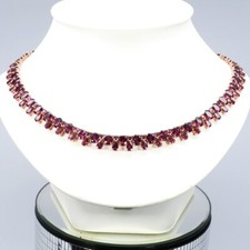 Collier grenat rhodolite