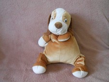 Doudou peluche chien - chien, marron