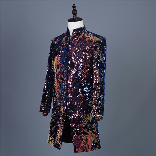 Veste longue paillettes - longue, À