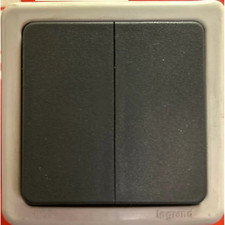 Legrand 91707 Plexo 55 Double Interrupteur Va et vient (SANS BOITIER) 10A 250V