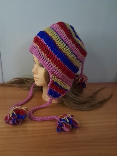 Bonnet femme pompon rose - tu,