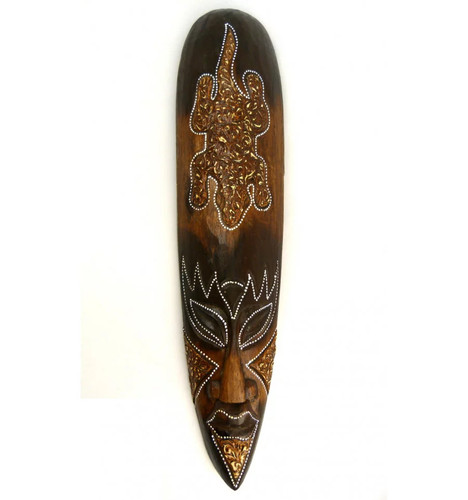 Masque africain bois 50cm - en,