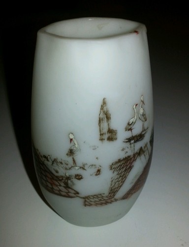 Vase pate verre dolhain - vase,