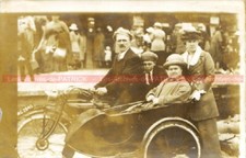 Side-Car Ancien INDIAN Scout : Carte Postale Moto Postcard Motorcycle #0620