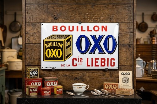 Plaque émaillée oxo liebig - émaillée,