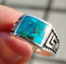 7g Bague Turquoise Homme