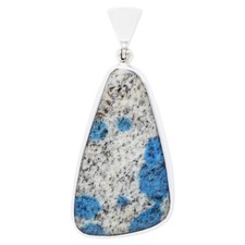 K2 Granite Azurite Pendant Necklace by Stones Desire 