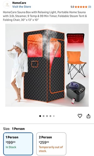 Homecare sauna person - homecare, 1