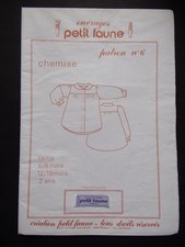 § patron ancien PETIT FAUNE