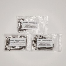 HONDA XL 250 MOTOSPORT 1972-1976 Kit vis CRUCIFORME inox moteur complet XL250
