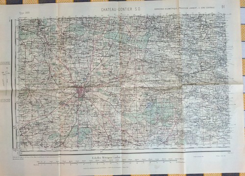 Ancienne carte bretagne - ancienne,
