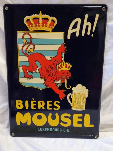 Plaque émaillée bière - Émaillée,