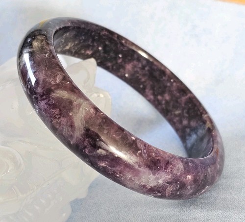 Bracelet jonc lépidolite - jonc,