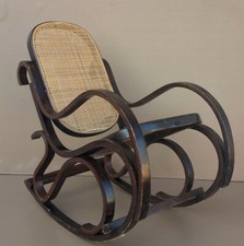 Ancien rocking chair bois courbé enfant THONET ? fauteuil à bascule vintage déco