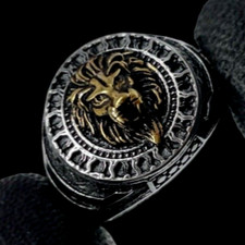 Bague Pour Homme Tête De Lion