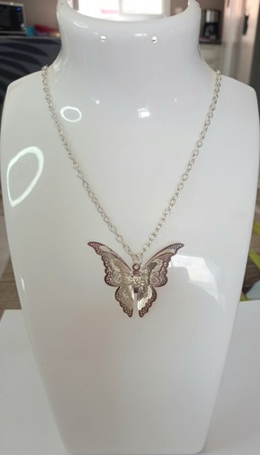 Collier papillon coloris - collier, 3