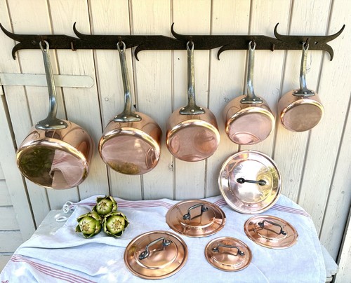 Vintage french 2mm copper pot - vintage,