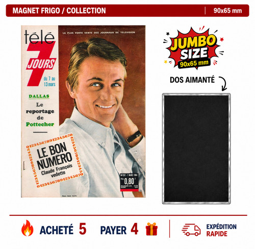 Magnet frigo claude francois - magnet,