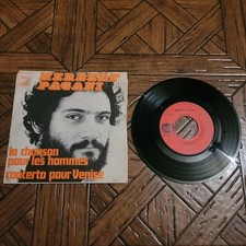 Vinyle 45T : Herbert Pagani "La chanson pour les hommes/Concerto pour Venise)