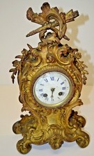 Pendule cartel xixe bronze - pendule,