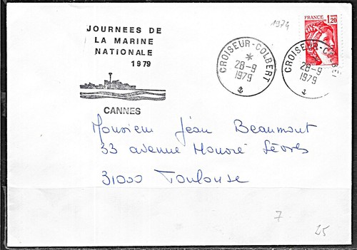 G384 lettre obliteree - -,