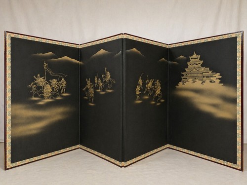 Paravent pliant japonais - , byobu
