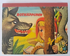 Ancien livre pop up, Kubasta, Rotkappchen, Chaperon rouge, circa 1957 Artia