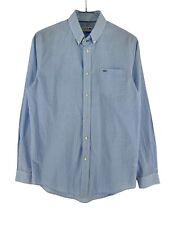 Lacoste Standard Carreaux Chemise Décontracté Habillé Hommes TAILLE S (39 -
