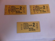 2 TICKETS RATP B 2 USAGERS ET