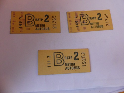 Tickets ratp usagers et - b, 2