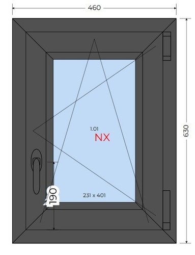 Fenêtre pvc gris anthracite - fenêtre,