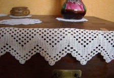 cantonnière, décor dentelle