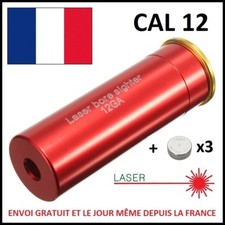 CARTOUCHE DE REGLAGE LASER POUR FUSIL CALIBRE CAL 12 GA LAZER CANON ALIGNEMENT