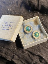 Boucles d'oreilles GAREL Authentique Vintage Original Unique Rare Signature 50’