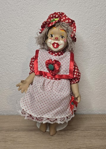 Poupée clown porcelaine - 34, cm