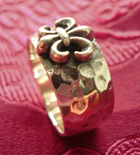 Massif 925 argent - anneau, fleur