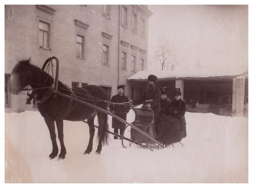 Russie traîneau cheval - russie,, à