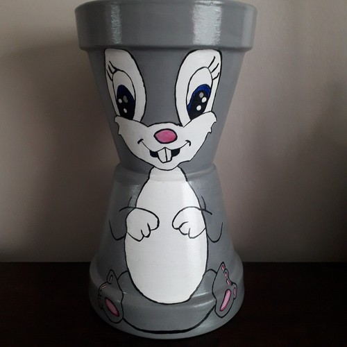 Lapin pot terre cuite - lapin,