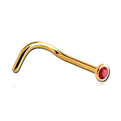 Stud nez plaqué 18k - stud, or
