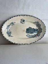 Plat Ovale Terre De Fer Série Châteaux