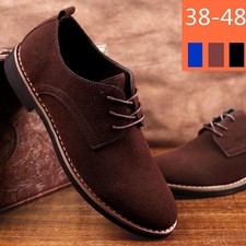 Chaussures Oxford homme en daim robe formelle d'affaires plate décontractée à lacets