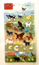 B1 Puffy Farm Animals Stickers