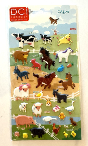 Puffy farm animals - puffy,